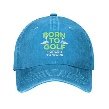 Serin Pamuk Doğan Golf Zorla Çalışmak beyzbol şapkası Kadın Erkek Kişiselleştirilmiş Ayarlanabilir Unisex Golf Tırnak Golf Baba Şapka Bahar
