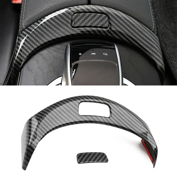 Seti Araba Kol Dayama Kutusu düğme kapağı Trim Çerçeve Mercedes-benz C Sınıfı İçin W205 GLC X253 2015-2020 İç Aksesuarları