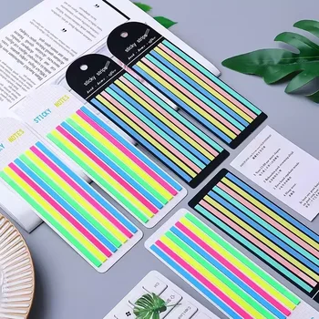 Sevimli Gökkuşağı Renk İndeksi Memo Pedleri Kawaii Yapışkan Notlar Not Defteri Kağıt Çıkartmalar Imleri Okul Malzemeleri Kawaii Kırtasiye Hediyeler