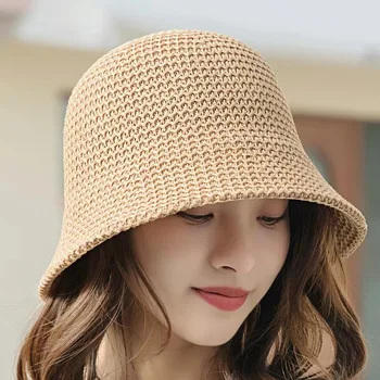 Seyahat güneş koruma Kore versiyonu moda vizör yüz ekran küçük Japon kadın balıkçı şapka
