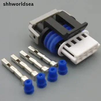 shhworldsea 5/30/100 setleri 1.5 mm 4 p 4way Oksijen sensörü su geçirmez elektrik fiş konnektörü