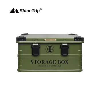 ShineTrip Kamp Alüminyum Alaşımlı saklama kutusu Kararmış Çok Fonksiyonlu Depolama katlanır araba Büyük Kapasiteli Kılıf Açık Seyahat Çantası