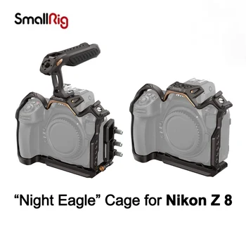 SmallRig Gece Kartal Kafes Kiti Nikon Z 8 Ayrılabilir Soğuk Ayakkabı Dağı LED Video İşığı Mikrofon 4316 / 4317