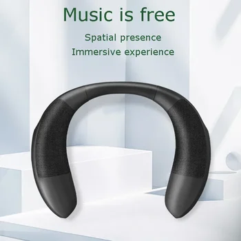 Son Kulaksız Kablosuz Boyun monte Ev Spor Açık Bluetooth Hoparlör Gerçek Stereo Ses Kalitesi Oyun Taşınabilir Handsfree