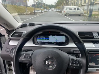 Son Pano Paneli Enstrüman VW Volkswagen Jetta 2012-2018 İçin Araba LCD Dijital Küme Kokpit Hız Göstergesi Linux Sistemi