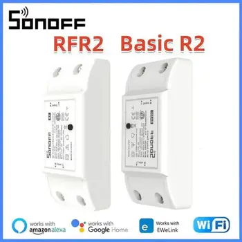 SONOFF Anahtarı BASİCR2 / RFR2 Wifi akıllı anahtar Modülü 10A Kablosuz APP Uzaktan Kumanda Zamanlayıcı ışık anahtarı Akıllı Ev Otomasyonu İçin