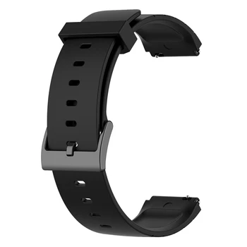 Spor Watchband Kayışı XİAO mi saat kayışı Yumuşak Silikon Yedek Bantlar Kayış mi saat kayışı Siyah