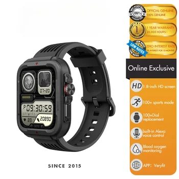 Starun IDS01 Açık Spor Üç Savunma akıllı saat Erkekler Kadınlar İçin Bluetooth Çağrı Alexa Dahili 5ATM Smartwatch Spor İzci
