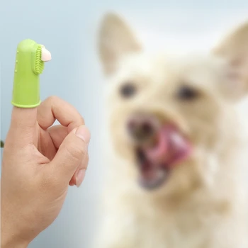 Süper Yumuşak Pet Parmak Diş Fırçası, Diş Temizleme, Kötü Nefes Bakımı, Toksik Olmayan Silikon Diş Fırçası Aracı, Köpek Kedi Temizlik Malzemeleri