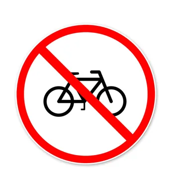 Sıcak Uyarı Araba Sticker İşareti Hiçbir Bisiklet Aksesuarları Dizüstü Çıkartması KK Vinil Araba Styling Kapak Çizikler Su Geçirmez PVC