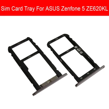 Sım Kart Tepsi Tutucu ASUS Zenfone 5 Için ZE620KL Sım SD Hafıza Kartı Yuvası Adaptörü şerit kablo Kablo Değiştirme Onarım Parçaları