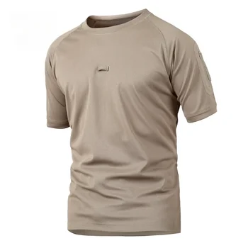 Taktik kamuflaj T-shirt açık kısa kollu taktik kısa kollu nefes erkek giyim