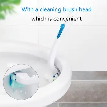 Tek kullanımlık Uzun Saplı Klozet Fırçası Tutucu Ölü Açı Olmadan Temizleme Seti Değiştirme Yaratıcı Banyo Aksesuarları