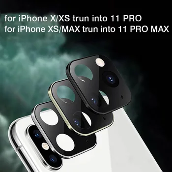 Temperli Cam Arka Arka Kamera Lensi iPhone X Xs için Aynı Görünüm iPhone 11 Pro / iPhone XSMAX için Gibi Görünüyor 11 Pro Max Tarzı