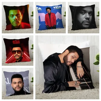 The Weeknd Yastık Örtüsü Özelleştirmek Yastık Kılıfı Modern Ev Dekoratif Yastık Kılıfı Oturma Odası İçin 45X45cm, 40X40cm, 35x35cm