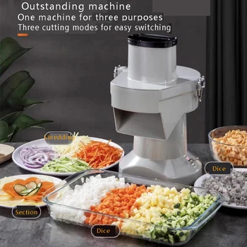Ticari Endüstriyel Elektrikli Doğrayın Parçalayıcı Meyve Zar Dilimleme doğrayıcı Kesici Sebze Kesme Makinesi