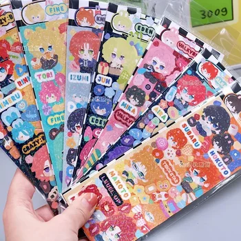 Topluluk Yıldız Gudetama Çıkartmalar Eden Çılgın B Tsukinaga Leo Anime Sticker ES Ürünler Kırtasiye Sevimli Dizüstü iPad telefon kılıfı Dekor