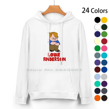 * Trend * Serin Louie Anderson Karikatür Trend Tasarım saf pamuk kapüşonlu Kazak 24 Renk Hayat Louie Komik Sepetleri