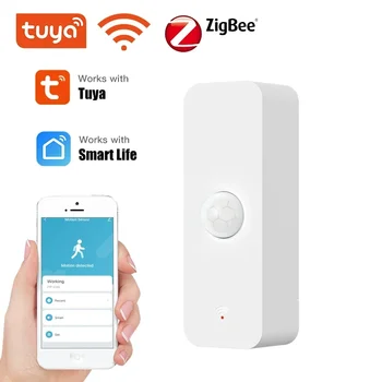 Tuya Zigbee / WiFi PIR Hareket Sensörü Akıllı Ev WiFi İnsan Vücudu Kızılötesi Dedektör Güvenlik Akıllı Yaşam Alexa İle Çalışır Google Ev