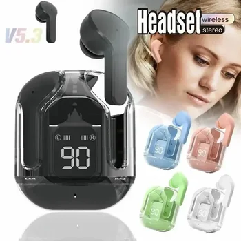 TWS Kablosuz Kulaklık Bluetooth 5.3 Kulaklık Spor oyun kulaklıkları Gürültü Azaltma Bas Kulakiçi Tüm Akıllı Telefon için