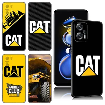Tırtıl Logo Siyah Silikon xiaomi için telefon kılıfı POCO X3 X4 NFC F5 M3 M4 M6 X5 X6 Pro F3 F4 GT 5G C55 C65 M5