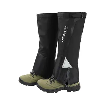 Unisex Su Geçirmez Bacak Kapakları Legging Tozluk Tırmanma Kamp Yürüyüş Kayak Botu Seyahat Ayakkabı Kar Çorapları Bacaklar Koruma