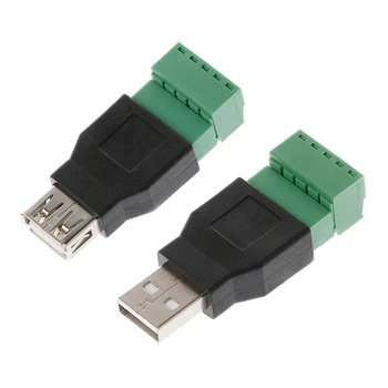 USB 2.0 Tip A Erkek / Dişi 5 P Vida için
