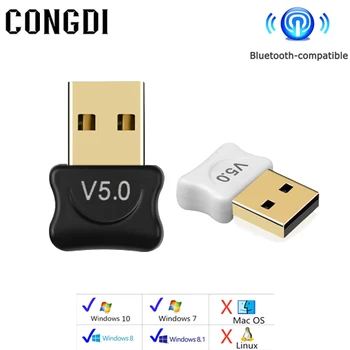 USB Bluetooth uyumlu 5.0 Adaptörü Ses AUX Dongle Kablosuz Adaptör Mini USB Alıcısı İçin PC / Bilgisayar / Dizüstü / Klavye / Fare