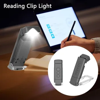 USB şarj edilebilir kitap ışık faydalı 3 renkler hafif ımi gece ışık 5 parlaklık seviyeleri ışık lambası klip aydınlatma