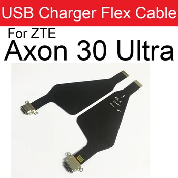 USB şarj yuvası Portu Kurulu ZTE Axon 30 Ultra İçin USB şarj aleti Fiş Dock Flex Kablo Kurulu Yedek Parçalar