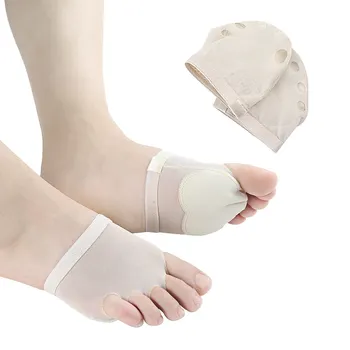 USHINE Beş delikli Ped Uygulama Ayakkabı Ayak Tanga Bakımı Aracı Yarım Taban Spor Yoga Jimnastik Oryantal Bale Dans ayak pedi Ayakkabı Kadın