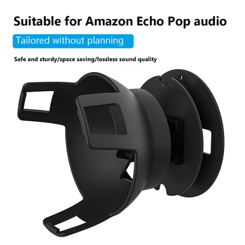Uygun Amazon Echo Pop akıllı ses standı ayarlanabilir açı hoparlör duvara monte depolama rafı duvar yapıştırma / delme