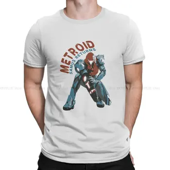 Vintage Metroid Korku Samus Döner Klasik Hip Hop TShirt Metroid Samus Oyunu Rahat Polyester T Shirt Sıcak Satış T-shirt