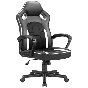 VİNEEGO oyun sandalyesi Yüksek Geri PU deri ofis koltuğu Ayarlanabilir Yükseklik Yarış Tarzı Ergonomik bilgisayar sandalyesi ile