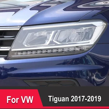 Volkswagen Tiguan 2017-2019 için Aksesuarları Araba Far koruyucu film Tonu Arka Lambası Füme Siyah Şeffaf TPU Etiket