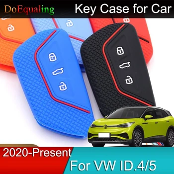 Volkswagen VW KİMLİĞİ için.4 ID4 KİMLİĞİ.5 ID5 1st Cupra Doğan 2022 2021 2020 silikon anahtar kılıfı Araba Assessoires İç Kolay Kurulum