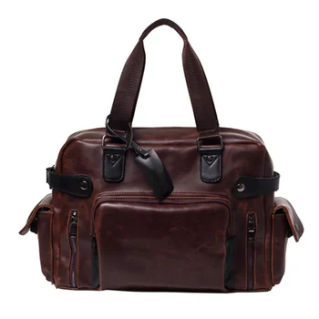 Weysfor Erkekler PU Deri Evrak Çantası Seyahat Bavul Messenger kol çantası Sırt Çanta Büyük Rahat iş dizüstü Cep