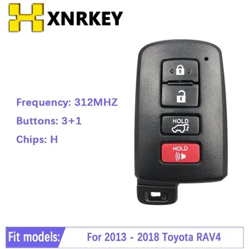 XNRKEY akıllı anahtar Toyota İçin RAV4 Uzaktan Fob P / N 89904-0R080 HYQ14FBA 2013-2018 312Mhz 8A Çip Kurulu Numarası 0