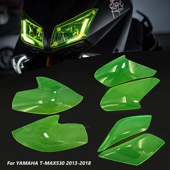 YAMAHA T-MAX530 2013-2018 Motosiklet Far koruma kalkanı Ekran lens kapağı Koruyucu Far koruma kapağı