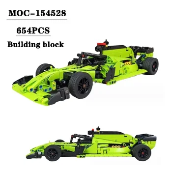 Yapı Taşı MOC-154528 Spor Araba Montaj Oyuncak Modeli 654 ADET Yetişkin ve çocuk Doğum Günü ve Yılbaşı Hediyeleri Oyuncak Süsler