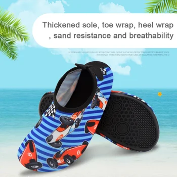Yaz Çocuk plaj ayakkabısı Karikatür Kaymaz dalış çorapları Yüzme Çocuk Erkek Kız Sörf Dalış Sualtı Ayakkabı