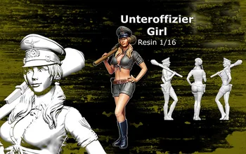 Yeni Demonte 1/16 120mm UNTEROFFİZİER kız ayakta asker Reçine Kiti DIY Oyuncaklar Boyasız kitleri