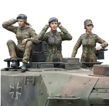 Yeni Demonte 1/16 tankı askerler (tank) Reçine Kiti DIY şekil Boyasız reçine modeli