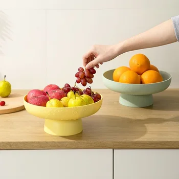 yeni İskandinav PP Meyve Depolama Rafı Çıkarılabilir Alt Süzgeç Sepeti şeker tabağı ev düzenleyici Mutfak Aracı yiyecek tepsisi