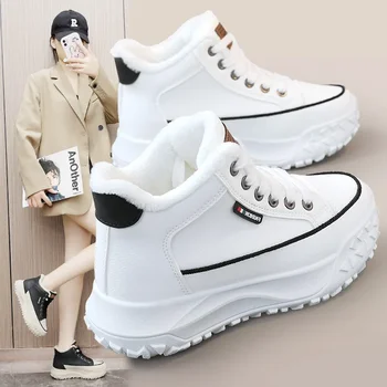 Yeni Kış Sıcak Golf Sneakers Bayanlar Yüksek Top Kürk Golf ayakkabıları Bayan Anti Kayma Spor Ayakkabı Kadın DesignerAthletic Ayakkabı