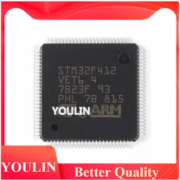 Yeni orijinal STM32F412VET6 paketlenmiş LQFP100 mikrodenetleyici mikrodenetleyici