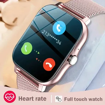 Yeni SmartWatch 1.44 inç Renkli Ekran Tam Dokunmatik Özel Arama Smartwatch Bluetooth Konuşan Moda Smartwatch erkek ve kadın