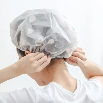 Yeni Su Geçirmez Duş Başlığı Yetişkin kadın Duş Saç Kapağı Duş şapka Saç Kapağı Yağ Dumanı saç bonesi Banyo