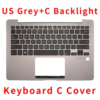 YENİ Orijinal ABD Arkadan Aydınlatmalı Klavye için Asus UX331 UX331UN UX331UA U3100U UX331FN UX331U İngilizce Laptop Klavye Palmrest Kapak