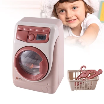 YH129-3SE Ev Simülasyon Elektrikli Çamaşır Makinesi çocuk Küçük Ev Aletleri Mutfak Oyuncaklar Parçaları Erkek Ve Kız İçin